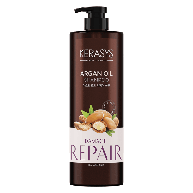 Kerasys Argan Oil Shampoo 1L (Made in Korea) - Nova Embalagem