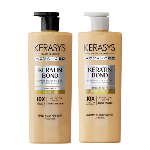 Kerasys Keratin Bond Deep Repair Kit (Shampoo 600ml e Tratamento 600ml)