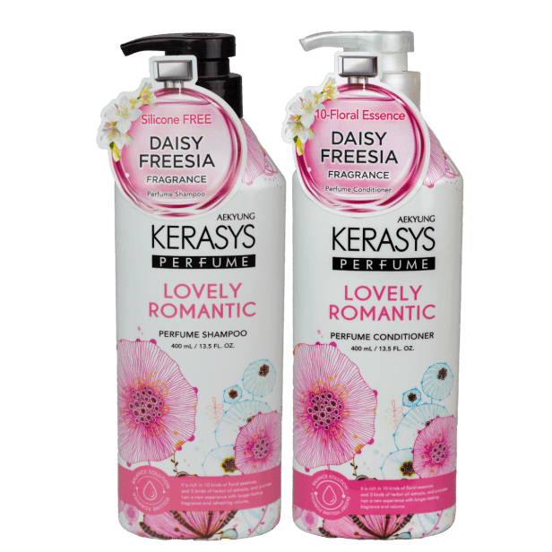 Kerasys Perfume Lovely Romantic Shampoo 400ml + Condicionador 400ml