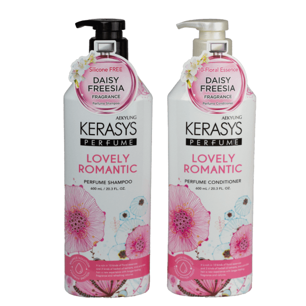 Kerasys Perfume Lovely Romantic Shampoo + Condicionador 600ml (Grátis SENKA - Perfect Whip A 50g) - imagem 2